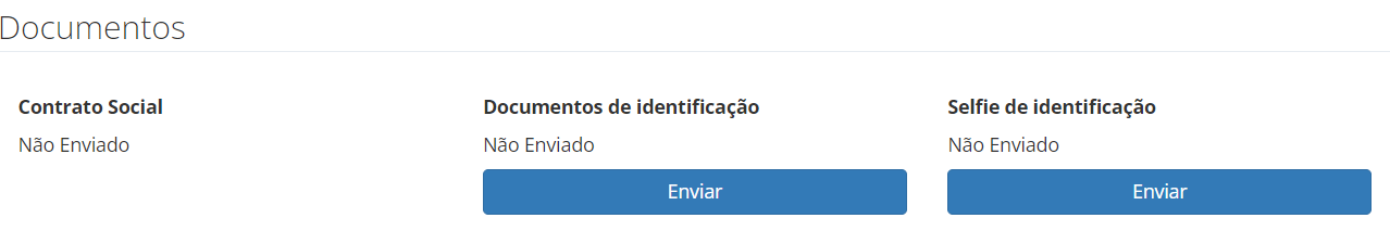 Tela para aprovação do cadastro